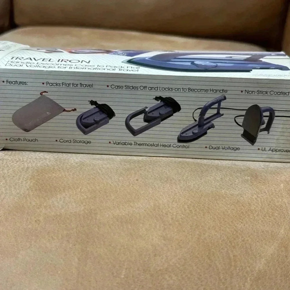 Vintage Post Card Travel Iron In Box Working Condition - Picture 3 of 5